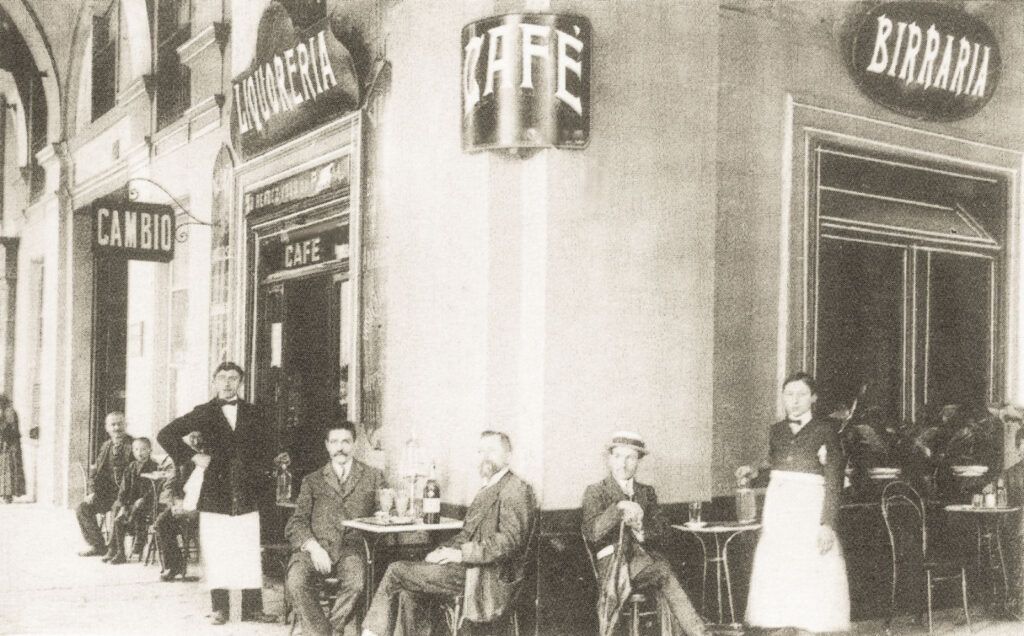 کافه‌ای در ایتالیا، قرن 19